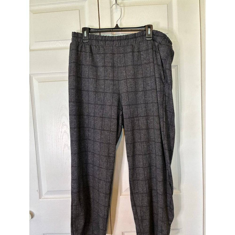 Women's A New Day Gray Black Plaid Trousers Plus Size XXL - Picture 2 of 4